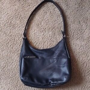 Giani Bernini Navy Purse, Clean Inside, 2 Outside Zip Pockets, Exc Condition